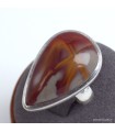 Bague Jaspe Noreena en argent 925 – Forme goutte T56