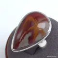 Bague Jaspe Noreena forme goutte T 56 - Bagues pierres naturelles