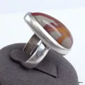 Bague Jaspe Noreena forme goutte T 56 - Bagues pierres naturelles