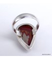 Bague Jaspe Noreena en argent 925 – Forme goutte T56