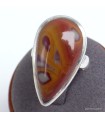 Bague Jaspe Noreena en argent 925 – Forme goutte T59
