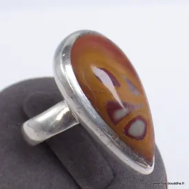 Bague goutte en Jaspe Noreena T 59 - Bagues pierres naturelles