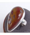 Bague Jaspe Noreena en argent 925 – Forme goutte T59