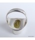 Bague argent Quartz citron facetté T55 - argent 925