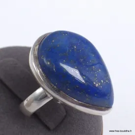 Bague Lapis Lazuli forme goutte taille 58 - Bagues pierres naturelles