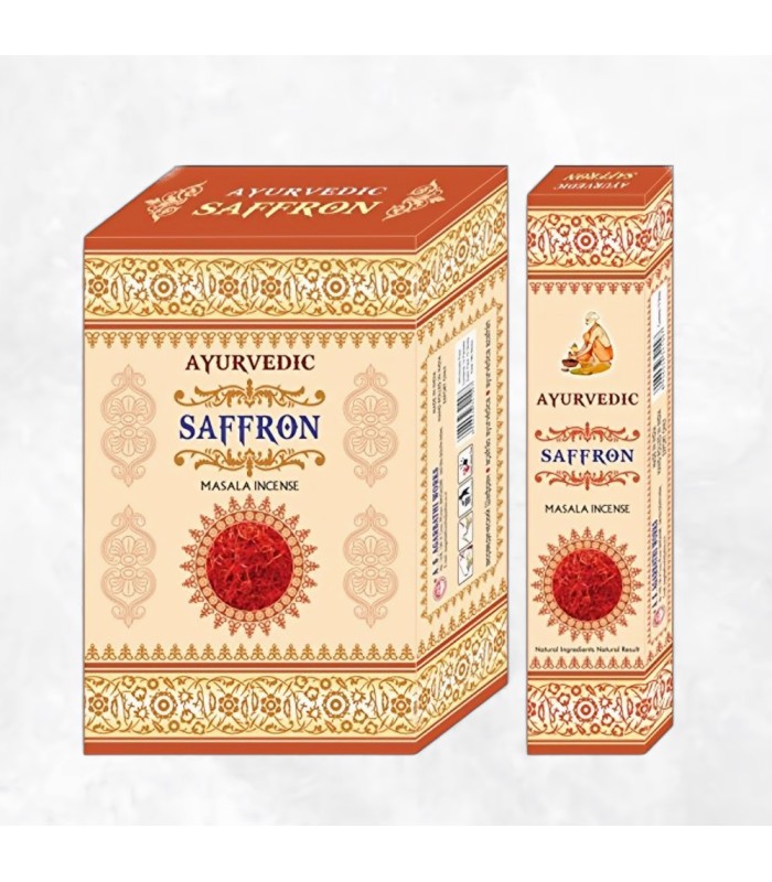 Encens Safran Ayurvédique : bienfaits et fabrication Traditionnelle