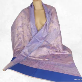 Châle écologique en bambou bleu vieux rose - Châle en Bambou écologique