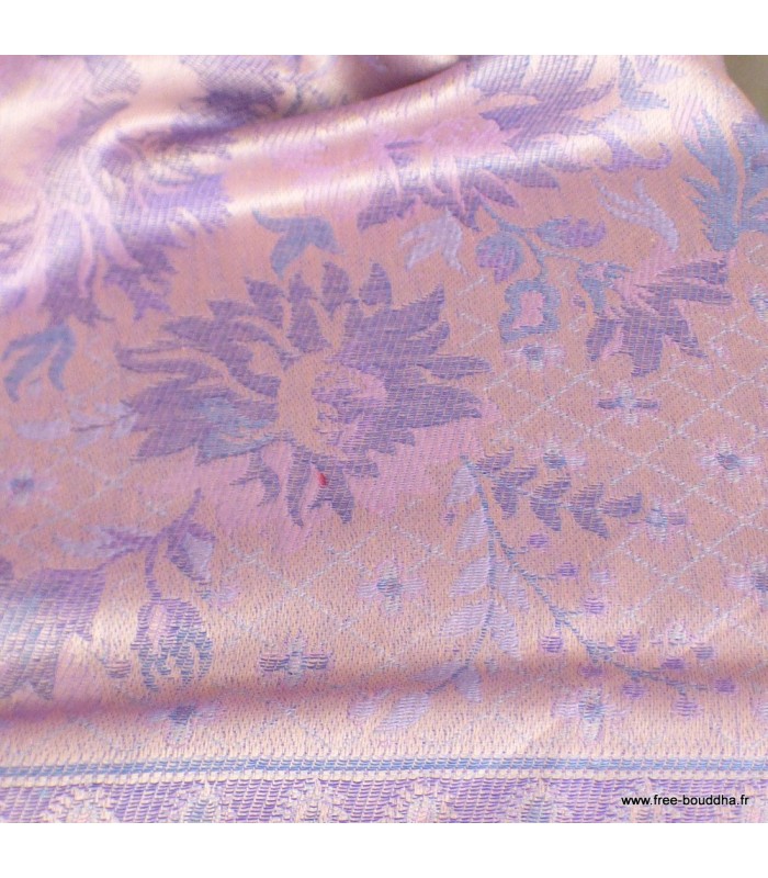 Châle en fibre naturelle de bambou – réversible artisanal