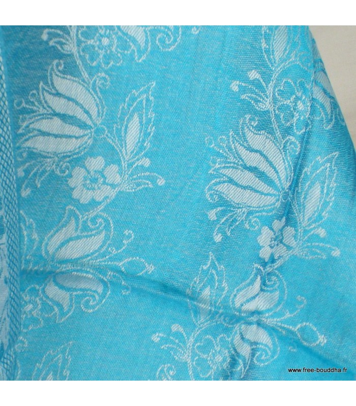 Châle en fibre naturelle de bambou – réversible artisanal