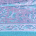 Châle écologique en bambou turquoise rose - Châle en Bambou écologique