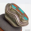 Bague tibétaine népalaise forme foetus taille 59 - Bagues tibétaines bouddhistes