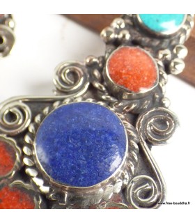 Boucles d'oreilles tibétaines livraison rapide