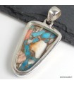 Pendentif Turquoise Spiny Oyster Authentique – Argent 925 certifié
