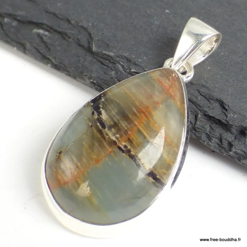 Pendentif Calcite Luminaire forme goutte - Pendentifs pierres naturelles