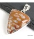 Pendentif triangulaire Jaspe Faon – Pierre rare en argent 925