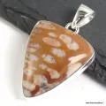 Pendentif Jaspe Faon triangulaire - Pendentifs pierres naturelles