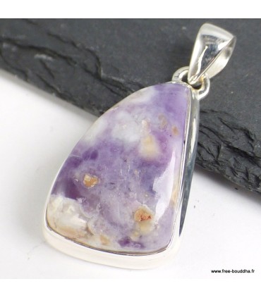 Pendentif Opale flamme violette du Morado certifié authentique