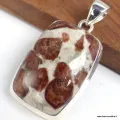 Pendentif Grenat Spessartine rectangulaire - Pendentifs pierres naturelles