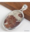 Pendentif Grenat Spessartine véritable en argent 925