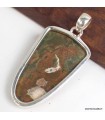 Pendentif en Rhyolite véritable – Argent 925 poinçonné