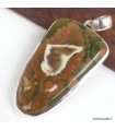 Pendentif en Rhyolite véritable – Argent 925 poinçonné
