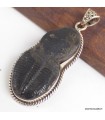 Pendentif Trilobite fossile, argent 925, bijou rare et authentique