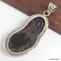 Pendentif argent Trilobite (pierre fossile) - Pendentifs pierres naturelles