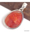 Pendentif Druze Agate rouge – Argent 925 certifié