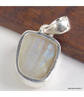 Pendentif Pierre de Lune authentique argent 925