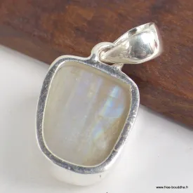 Pendentif Pierre de Lune brute Péristérite asymétrique - Pendentifs pierres naturelles