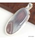 Pendentif Agate Botswana gris rose – Argent 925 certifié
