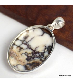 Pendentif Wild Horse ovale, argent 925, pierre d’ancrage et protection