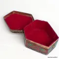 Boîte à bijoux tibétaine Mahakala pierres naturelles - Artisanat tibétain bouddhiste