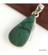 Pendentif Malachite brute forme goutte – Argent 925 certifié