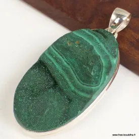 Grand Pendentif Malachite brute - Pendentifs pierres naturelles
