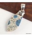 Pendentif Jaspe K2 forme libre en argent 925 certifié