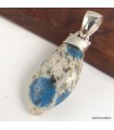 Pendentif Jaspe K2 forme libre en argent 925 certifié
