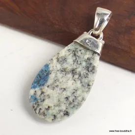 Pendentif Jaspe K2  forme goutte - Pendentifs pierres naturelles