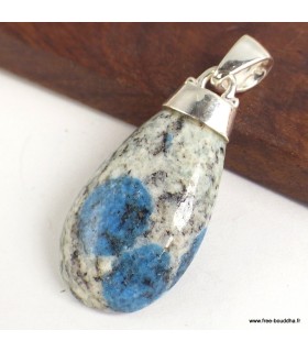 Pendentif Jaspe K2 authentique bijou argent 925 poinçonné