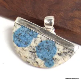 Pendentif Jaspe K2 et pierre de lune - Pendentifs pierres naturelles