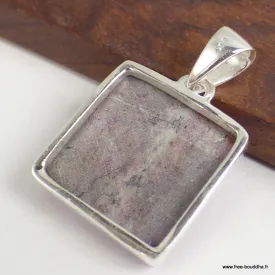 Pendentif en Oxyde de Cobalt brut rectangulaire - Pendentifs pierres naturelles