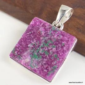 Pendentif en Oxyde de Cobalt brut rectangulaire - Pendentifs pierres naturelles