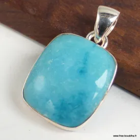 Pendentif en Smithsonite forme rectangulaire - Bijoux en Smithsonite
