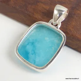 Pendentif en Smithsonite forme rectangulaire - Bijoux en Smithsonite