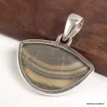 Pendentif Schalenblende semi-rond - Pendentifs pierres naturelles