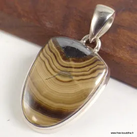 Pendentif Schalenblende semi-oval - Pendentifs pierres naturelles