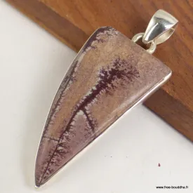 Pendentif Jaspe Désert du Sonora forme libre - Bijoux en Jaspe