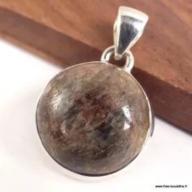 Petit Pendentif Saphir naturel rond - Pendentifs pierres naturelles