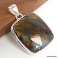 Pendentif Pietersite qualité AAA gris fauve - Bijoux en Pietersite