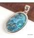 Pendentif Shattuckite authentique d’Arizona et Argent 925